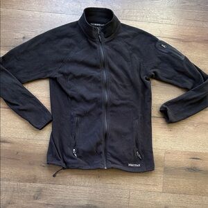 Marmot Black Full-Zip Fleece Jacket ! Large